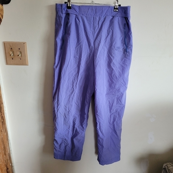 Vintage Nike Wind Pants Periwinkle Purple Blue Large Y2K - Picture 1 of 8